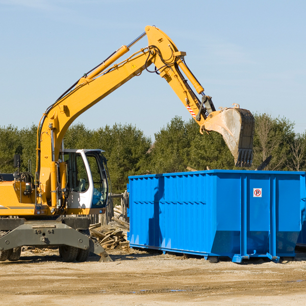 can i choose the location where the residential dumpster will be placed in Palmer Heights